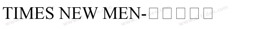 TIMES NEW MEN字体转换